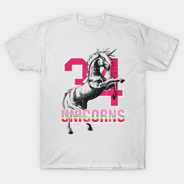 Unicorns 34 T-Shirt by roshymun